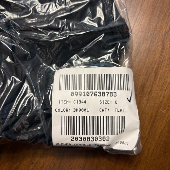 J.Crew Gemma Ruched Bandeau Cut Out One Piece Swimsuit 8 NWT Black Swim - Picture 4 of 4